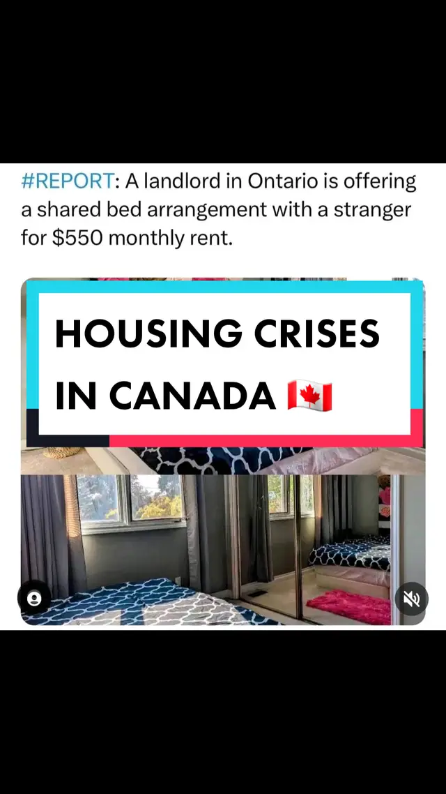 Even in prisons, they have separate beds 😭😫  Canada is wild 😫🇨🇦 #lifeincanada #canada #housing #rent #immigrant #housingcrisis