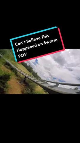 Can’t believe this happened on The Swarm POV watch until the end 🪰🎢  #theswarmpov #theswarm#thorpepark #thorpeparkresort #thorpeparkrides #pov #ride #wingcoaster #foryou #cantbelievethishappened 