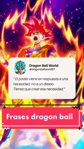 Sabes de quien es esta mitica frase de dragon ball? Si adivinas el personaje eres un verdadero fan de dragon ball🐉🐲 #anime #dragonball #goku #frase #frasesmotivadoras #fy 