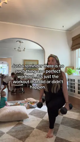 There is no such thing as a perfect workout #workoutroutine #workoutmotivation #weightlosstips #postpartumjourney 