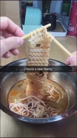 Ramen is gna go cold 🤦‍♂️ #ramen #noodles #knitting #funny #fyp 