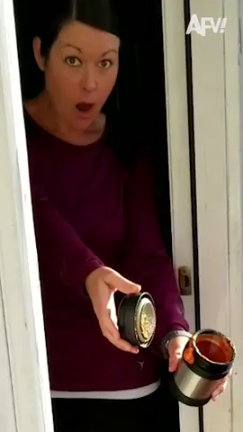 Thermos? More like Thanos 😩 #afv #funnyvideos #gross #experiment #fail