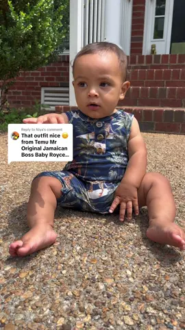 Replying to @Niya  the Jamaican boss baby Royce Vlog OOTD #babyboy #babyvoice #funnybaby #fashion #fashioninspo #babyfashion #babymusthaves #temu #OOTD #jamaicancomedy #bossbaby 