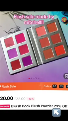 Go go go! Colour cases £20 bronzer and blusher books £20! Be fasst! #flash #deals #fypシ #trending -#makeup #madebymitchell