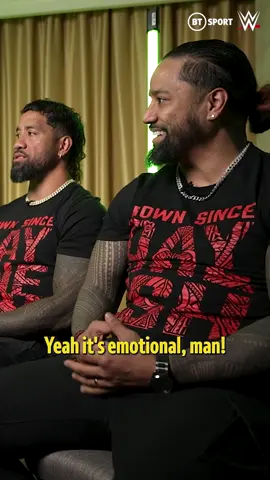 Goosebumps listening to this from the Usos 😭 How they held each other after their historic #WrestleMania main event... #WWE #usos #romanreigns #samizayn #kevinowens #wweraw #smackdown