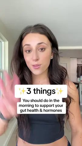 Adding these three daily habits to your morning routine will help support your gut health and hormones!  #guthealth#hormones#health#nutrition#healthyliving#nutritioneducation#education#learn#healthcoach#nutritionist 