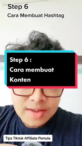 Tips bagian 6 membuat hashtag #tiktokpemula #caramembuathashtag #caramembuatkonten 