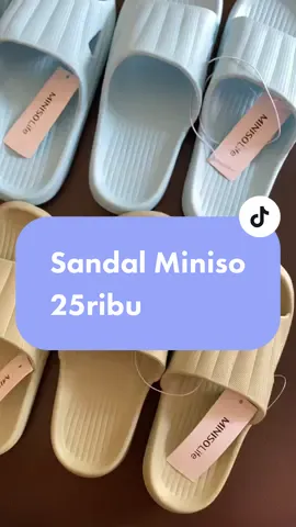 50ribu dapat 2pcs sandal nih buruan cekout😁#miniso   #minisoindonesia #minisosandal #sandalmurah 
