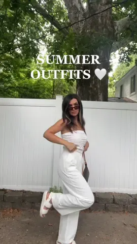 wearing white all summer long 🤍☁️🫶🏻 #blog #blogger #fashion #fyp #OOTD #white #outfit #beauty #linen #Summer #summertime #simple #minimalist @Amazon Fashion 