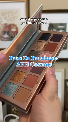 pass or purchase? ABH Cosmos palette #abh #anastasiabeverlyhills #abhcosmos #abhcosmospallette #deinfluencing #consciousconsumer 
