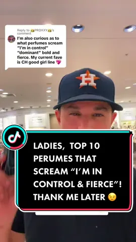 Replying to @👑PROXXY👑   LADIES,  TOP 10 PERUMES THAT SCREAM “I’M IN CONTROL & FIERCE”! THANK ME LATER 😉 #fragrance #perfume #parfum #women #girls #womenpower #ladies #foryou 