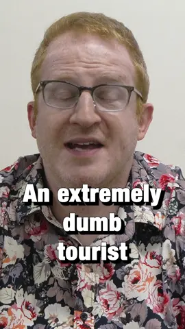 Carving your name into the colosseum? What an idiot.