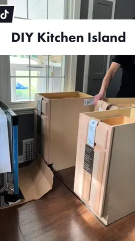 So excited to see how this turns out!! #DIY #beginnerdiy #homeimprovement #kitchen #kitchenremodel #kitchenisland #diykitchenisland #diykitchenremodel #kitchenideas #modernkitchen #homedepot #kitchencabinets #kitchenislandideas #easykitchenisland 