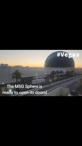 the MSG Sphere says hello to the world and set to open its doors soon! . . . #msgsphere #vegas #lasvegas #sunrise #helloworld #sincity #lasvegasnewmedia #lasvegasnewmediaproductions #LVNMP #desertlife 