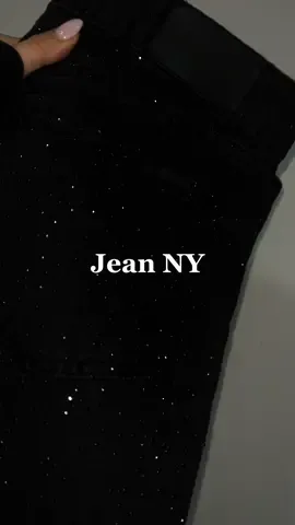 Ok jean ny con cristales negros y nueca etiqueta ❤️‍🔥#emprendimiento #jeanbrillos #OOTD #fashion 