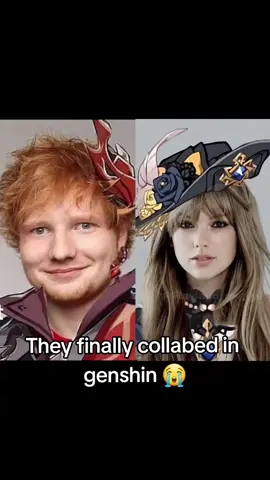 The crossover and collab we never wished but got #GenshinImpact #childe #tartaglia #navia #edsheeran #taylorswift 