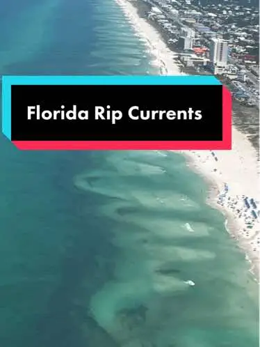 Rip currents are dangerous… thud is what they looked like from above recently in bay county florida. ##ripcurrents##floridabeaches##ripcurrentsafety