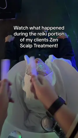 This was such an amazing thing to witness!! My work is always exciting and new - forever grateful 🫶🏼 #headspasandiego #reikihairstylist #scalptherapy #shampooasmr #reikihealing