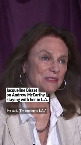 Jacqueline Bisset recalls how she took a young Andrew McCarthy under her wing when he first moved to Los Angeles for an acting career. #jacquelinebisset #andrewmccarthy #hollywood