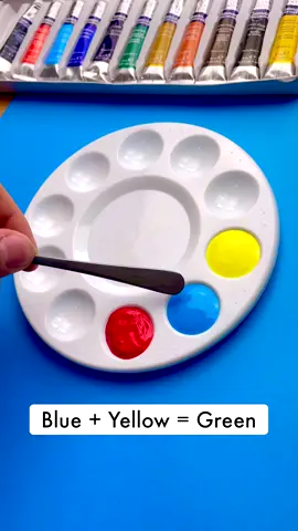 Color recipes from red, blue and yellow #colormixing #colourmixing #colortheory #artvideo #artvideos #paintmixing #paintmixingtutorial 