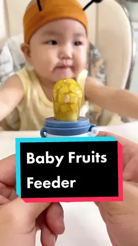 this is the best way for baby under 2 years old eating fruits #babyfruitfeeder #babyfoodfeeder #babyfeeder  #babyfruitpacifier #putingbuahbayi #vcorner #fyp #racuntiktok 