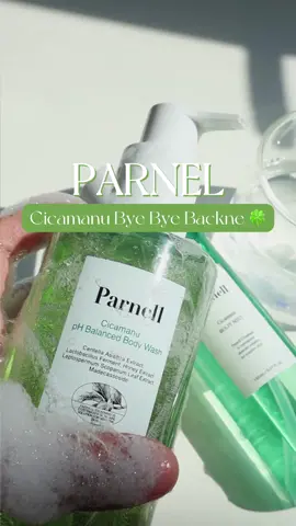 Tắm mát mùa hè cho team mụn lưng nè 💚 #GocLamDep #BeautyTok #reviewlamdep #kbeauty #parnell 