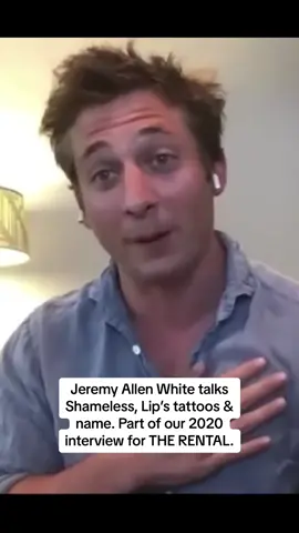 From my 2020 interview with Jeremy Allen White for THE RENTAL. These are just clips from the longer interview. #jeremyallenwhite #shameless #thebear #lipgallagher #movies #television #tattoos 