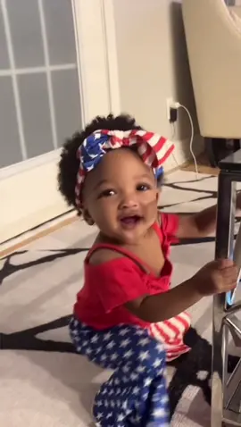 She out here in Miami. FYI Her brother was sleep during the recording of this video. #babygirl #blackbabygirl #babytok #babiesoftiktok #fourthofjuly #fourthofjulyparty #fourthofjulyoutfits #fyp #viral #viralvideo 