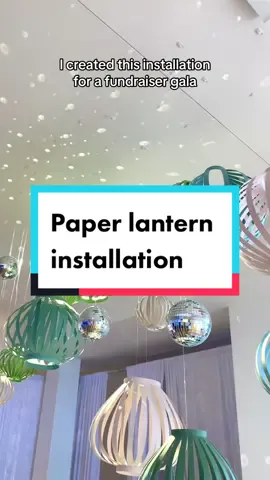 This intallation took me 7 hours!!!! AND WITH HELP 🥵 #papercraft #paperlantern #eventdecor #eventdesign #paperartist 