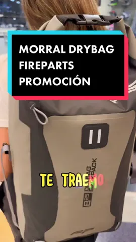 😱🔥 Promoción Morral Drybag resistente al agua 100% impermeable, para llevar en la espalda o amarrar a la moto para tus viajes Marca Fireparts de 25 litros de capacidad tipo maleta #fireparts #drybag #morral #maleta #rodar #motos #turing #moteros #maleteros #topcase 