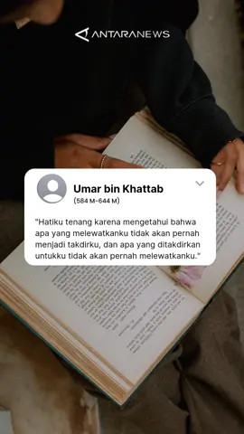 Yang melewatkanku bukanlah takdirku, karena takdirku tak akan melewatkanku #selfreminder #quotesoftheday #umarbinkhattab #takdir #quotes #fyp