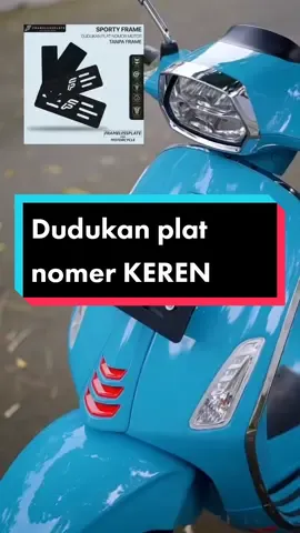 Bisa untuk semua motor yah #framelessplate #framelessplatemotor #vespamatic #vespamaticpaswordnya #vesmet 