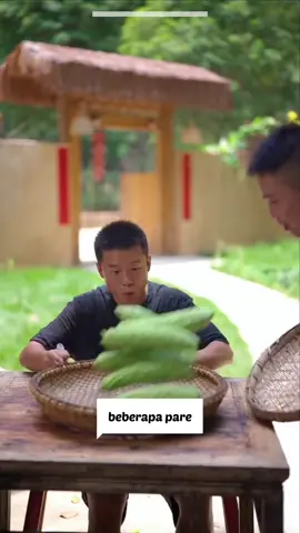 Siapa yg ngerok biji pare pake sendok juga? #iduladha #cooking 