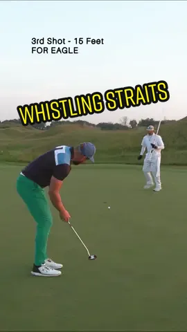 My biggest HIGHLIGHT playing Whistlinf Straits! Check out how I played this Par 5 with the amazing Oscar on the bag… ⛳️ #golf #golfcourse #golfvlog #golfshot 