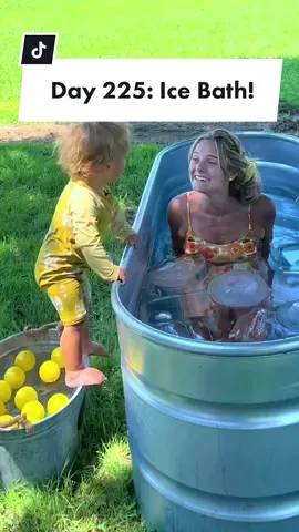 Damon was definitely eyeing the ice today 😏😅 #icebath #motherandson #icequeen #ice #daily #Vlog #cute #kids #toddlers #mom #motherhood #MomsofTikTok #coldplunge #kids 