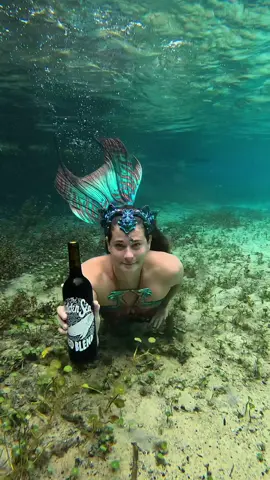 Red, red wine that helps clean up the ocean! 🧜‍♀️ @The Hidden Sea #verobeachmermaid #mermaid 