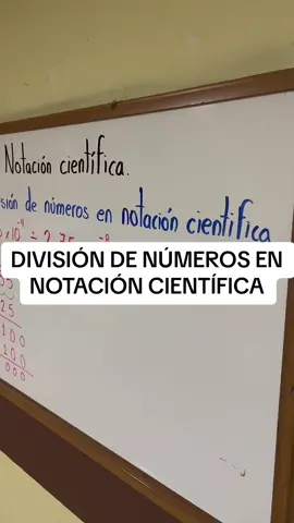 División de números escritos en notación científica.  #iMath #matematicas #Toluca #maths #solvemath #notacioncientifica #division #divisiondeexponentes #leyesdelosexponentes 