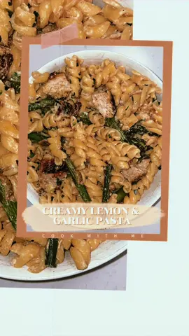 CREAMY LEMON & GARLIC PASTA  • #cookwithme #EasyRecipe #easydinnerideas #cottagecheese #lemonchicken 