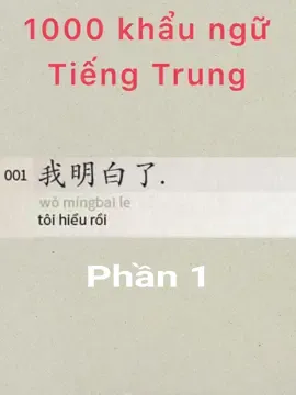 1000 câu giao tiếp tiếng Trung - Phần 1 #họctiengtrung#tiengtrunggiaotiep#tiengtrungmoingay