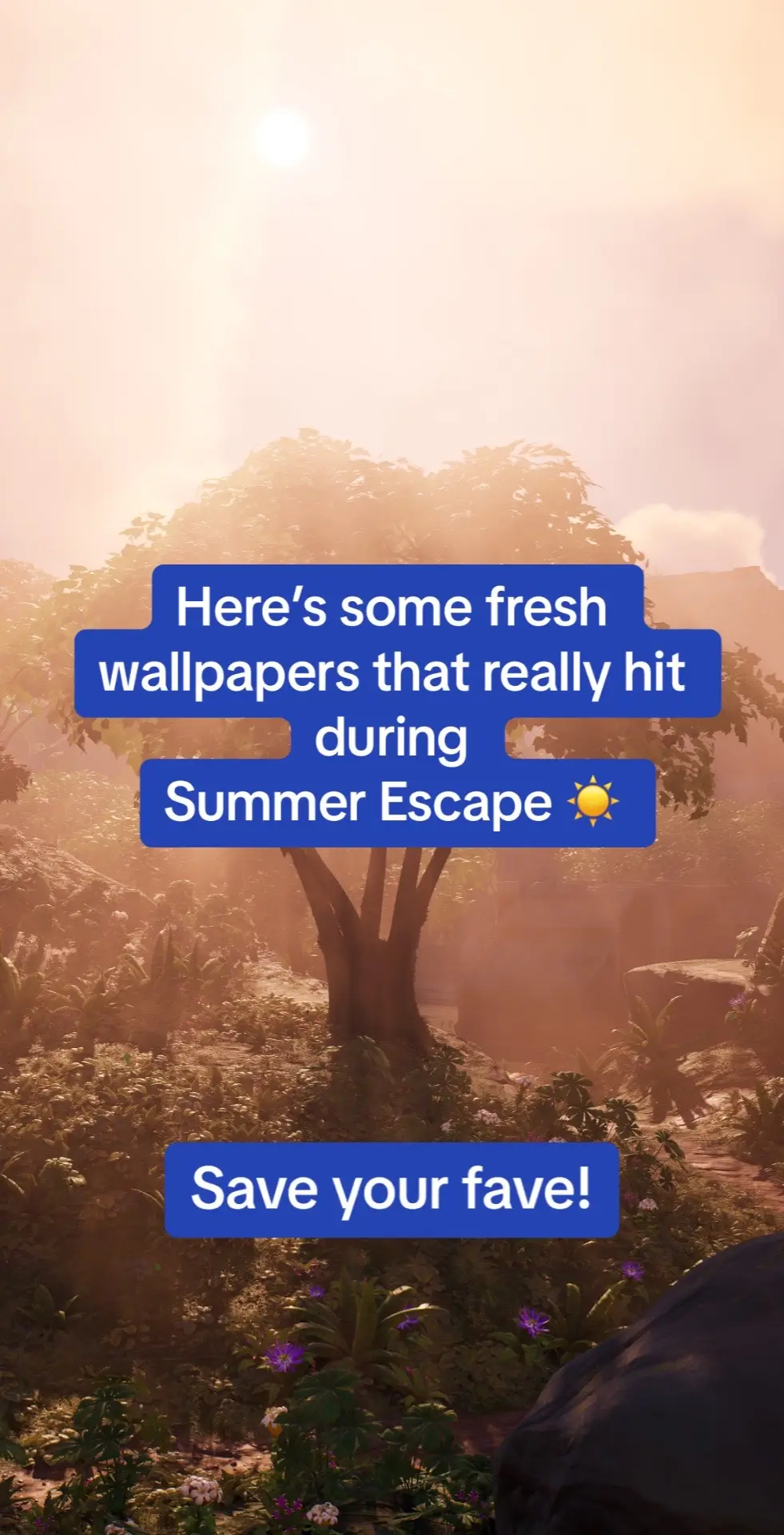 Summer Escape wallpapers. Save any (or all) of an image an youll be set for the Summer 😎 #fortnite #fortniteWILDS #fortnitewallpaper 