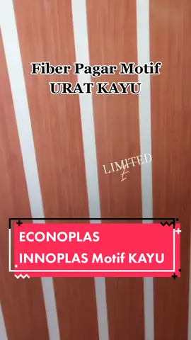 Fiber Penutup Pagar MOTIF KAYU #fiberpagar #pagarminimalis #kayu #uratkayu #fyp 