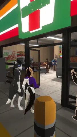 Just your average trip to the 7 Eleven. #vr #vrchat #furryvrchat #furry #furryfandom #vrfurryfandom #furrytiktok #skit #7eleven 
