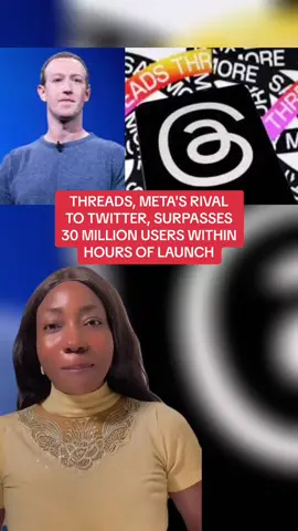 THREADS, META'S RIVAL TO TWITTER, SURPASSES 10 MILLION USERS WITHIN FEW HOURS #pulsenigeria #threads #pulsenews #markzuckerberg 