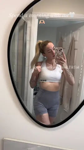loveee the gym shorts🤍 #fyp #foryoupage #gym #tiktokshop #trending #viral 