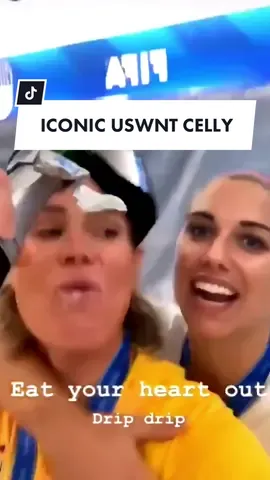 The USWNT locker room celebration after winning the World Cup was iconic #Soccer #soccertiktok #uswnt #fifawwc 🎥: AshlynHarris/IGStory