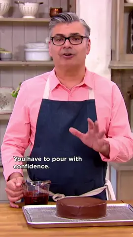 How to Make Chocolate Mirror Glaze 🍫✨ Judge Bruno from The Great Canadian Baking Show explains how to make a flawless mirror glaze.  Watch The Great Canadian Baking Show on @CBC Gem via link in bio! | #WorldChocolateDay #GreatCanadianBakingShow #baking #GCBS #chocolate #bakingtiktok 