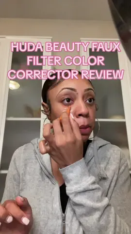 @Huda Beauty gifted me their #FauxFilterColorCorrector in the shade “Mango” 🥭 & it definitely helped with my foundation routine! #productreview #makeupreview #grwm 