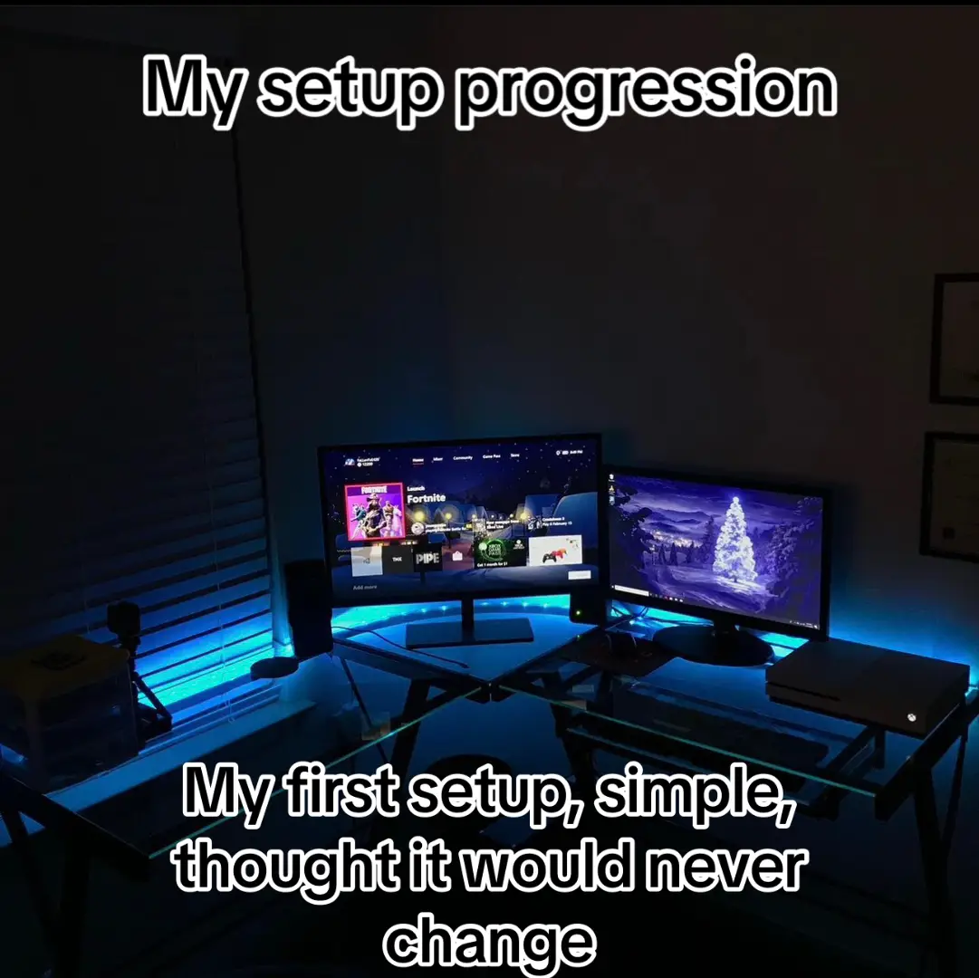 ALL of my setups the past 6 years 🥲 #GamingSetup #gamingpc #desksetup #RoomTour #pcgamer 