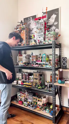 True story 😂 This time last year I bought the LEGO Boutique Hotel Modular Building, shortly followed by Assembly Square … and the rest is history! Inspired by @nalyssas 🤝🏼 #legomodularbuilding #lego #legocity #legoshelf #legomodulars #legos #afol #legocollector #legocollection 