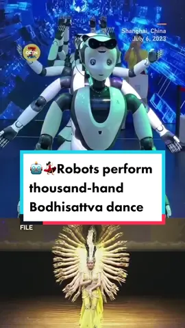 Humanoid #Robots presented a thousand-hand Bodhisattva #dance at the ongoing #World #Artificial Intelligence Conference (#WAIC), which opened in #Shanghai on July 6. The thousand-hand Bodhisattva is a symbol of #Love, #compassion and #peace which was originally performed by the #China Disabled People's Performing #Art Troupe. #tech #trending 